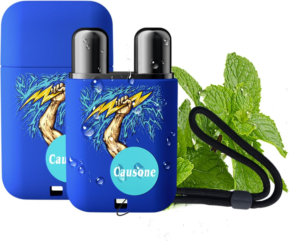 Lamuseland Essential Oil Nasal Inhaler, Pure And Organic Peppermint 6 Flavors Dual Nasal Stick Energy Bar For Sinus & Congestion Relief, Tension Stress Relief, Energy Boost (Multi Black)