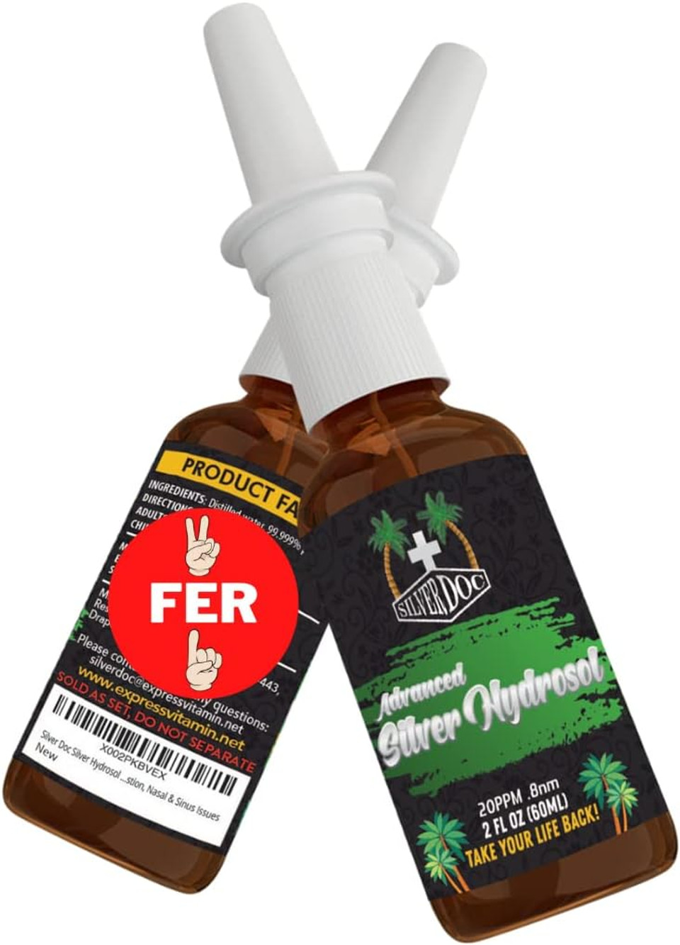 Research Labs Silver Doc Silver Hydrosol Colloidal Silver Nasal Cleansing Spray, Perfect For Congestion, Nasal & Sinus Issues