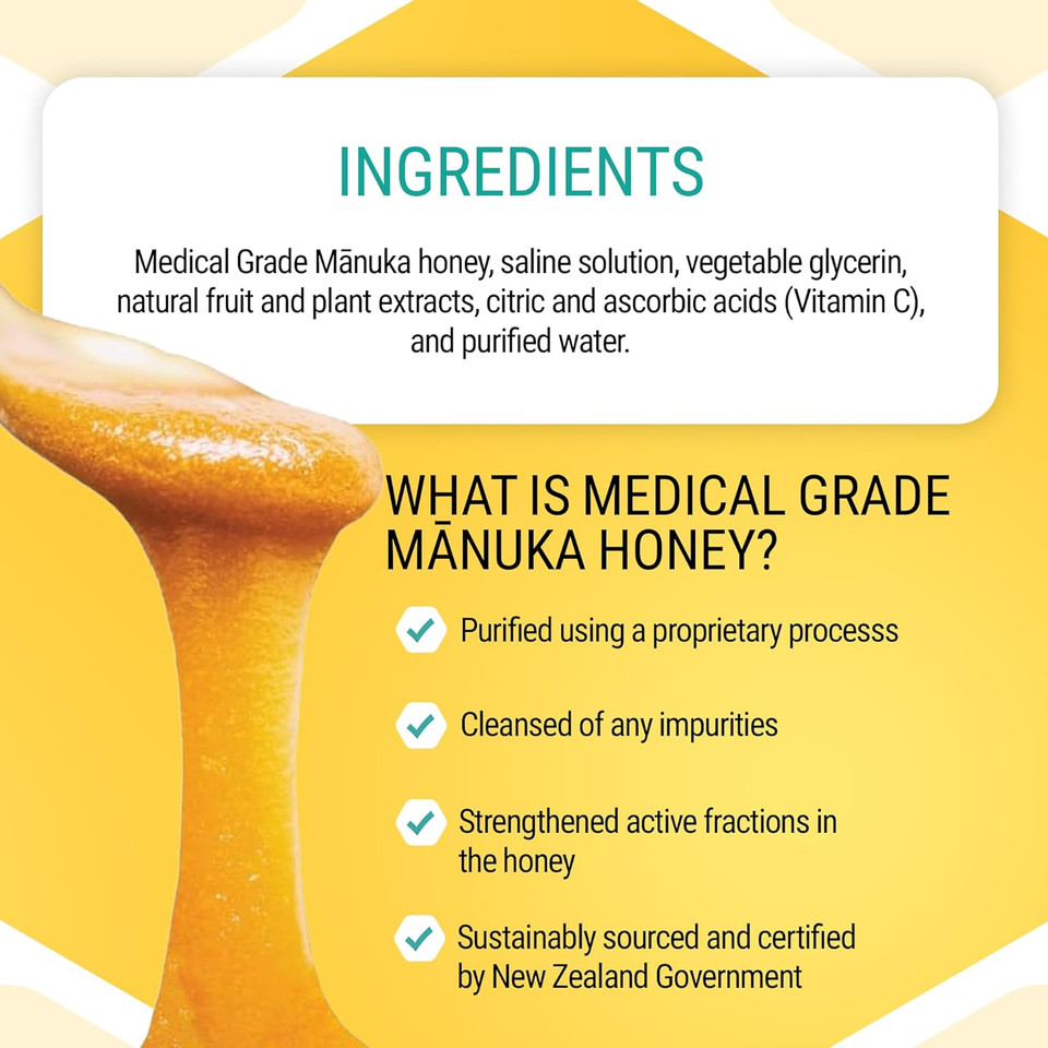 Manukaguard Deep Allercleanse Medical Grade Manuka Honey Nasal Spray- Congestion Relief Drug Free & Alcohol Free 1.3 Fl Oz