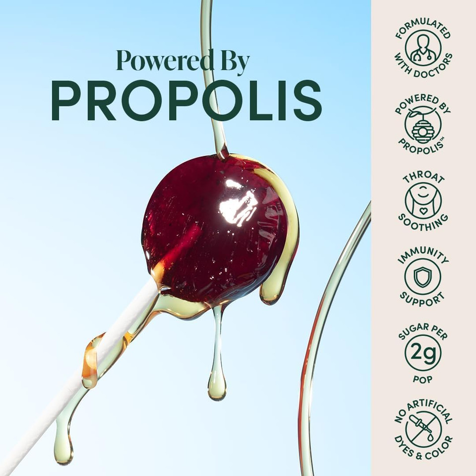 Beekeeper'S Naturals Kids Throat Soothing Lollipops, Mixed Berry & Elderberry Doctor Formulated Immune Support, Vitamin D & Honey, 15 Ct Beekeeper'S Naturals Kids Throat Soothing Lollipops, Mixed Berry & Elderberry Doctor Formulated Immune Support, Vitamin D & Honey, 15 Ct