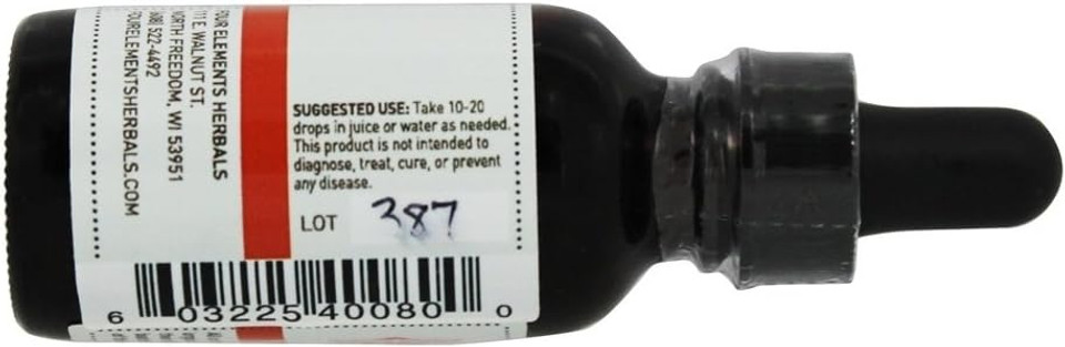 Liver Kidney Blend Herbal Tincture Four Elements Organic Herbals 1 Oz Liquid