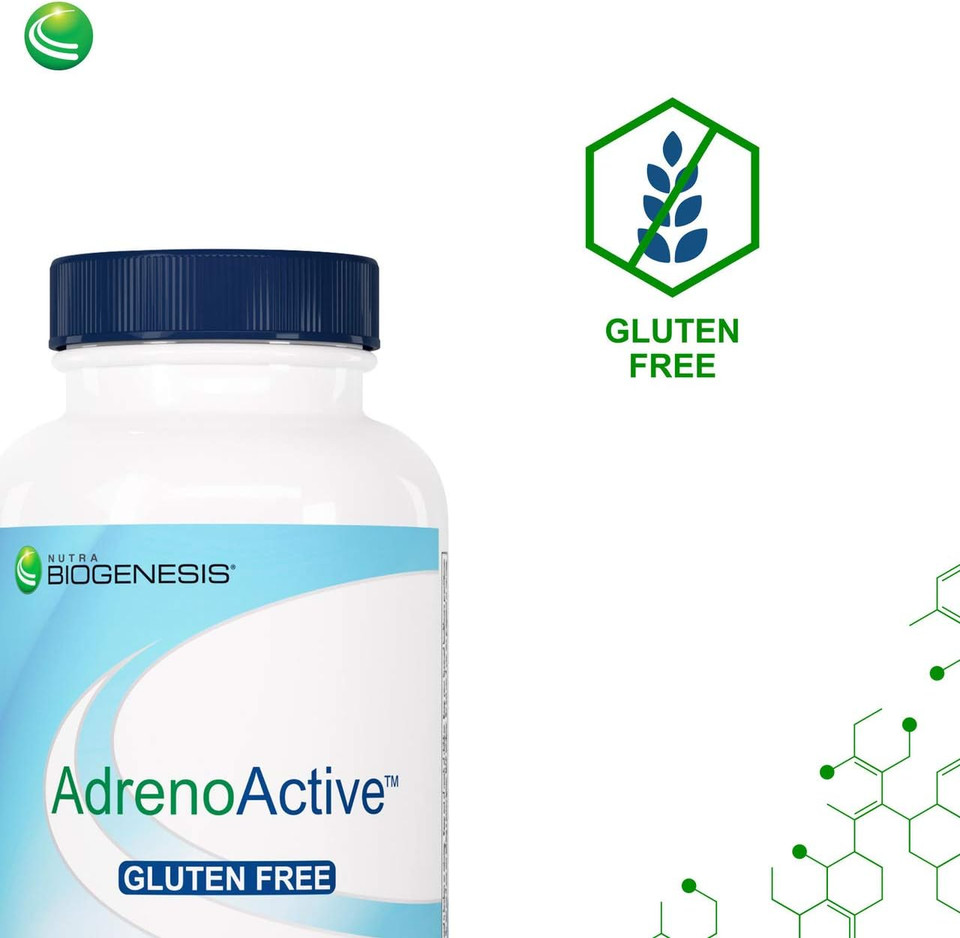 Nutra Biogenesis Adrenoactive - Helps Support Healthy Stress Response - Gluten Free - 60 Capsules