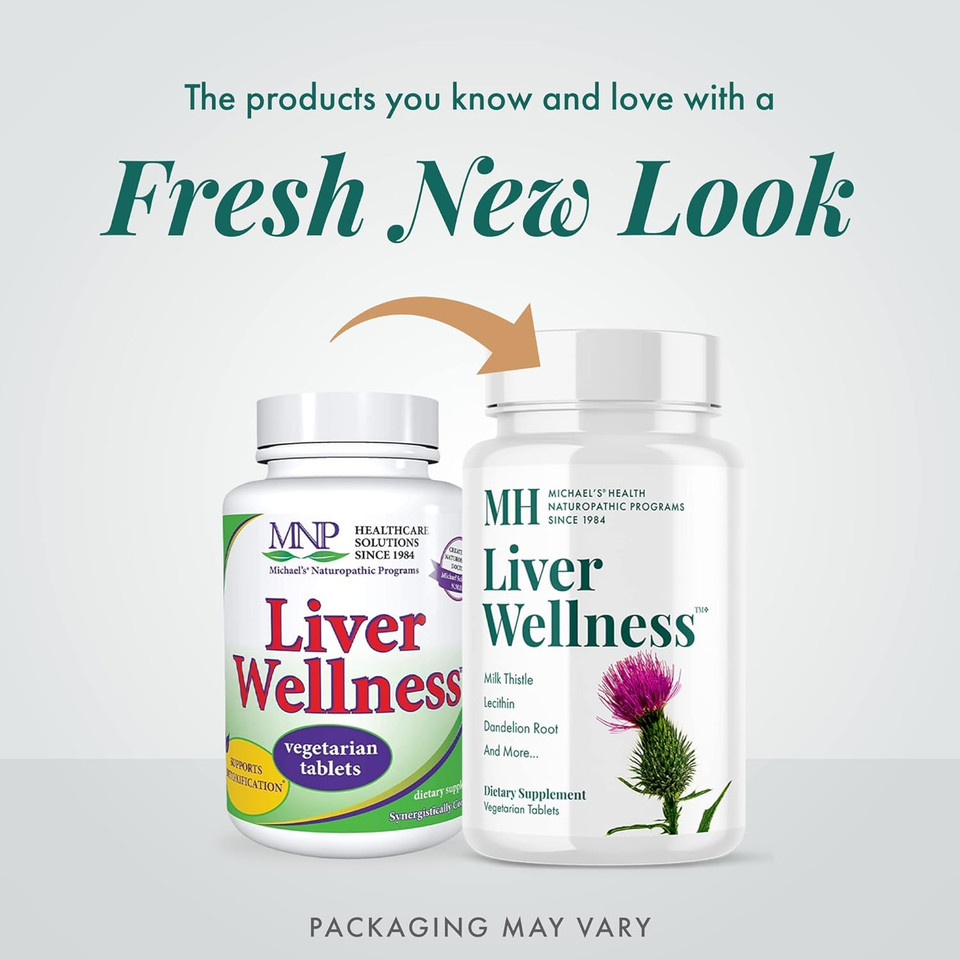 Michael'S Naturopathic Programs Liver Wellness - 60 Vegan Tablets - Contains Nutrients For The Support Of The Liver In Its Detoxifying Functions - Vegetarian, Kosher - 20 Servings