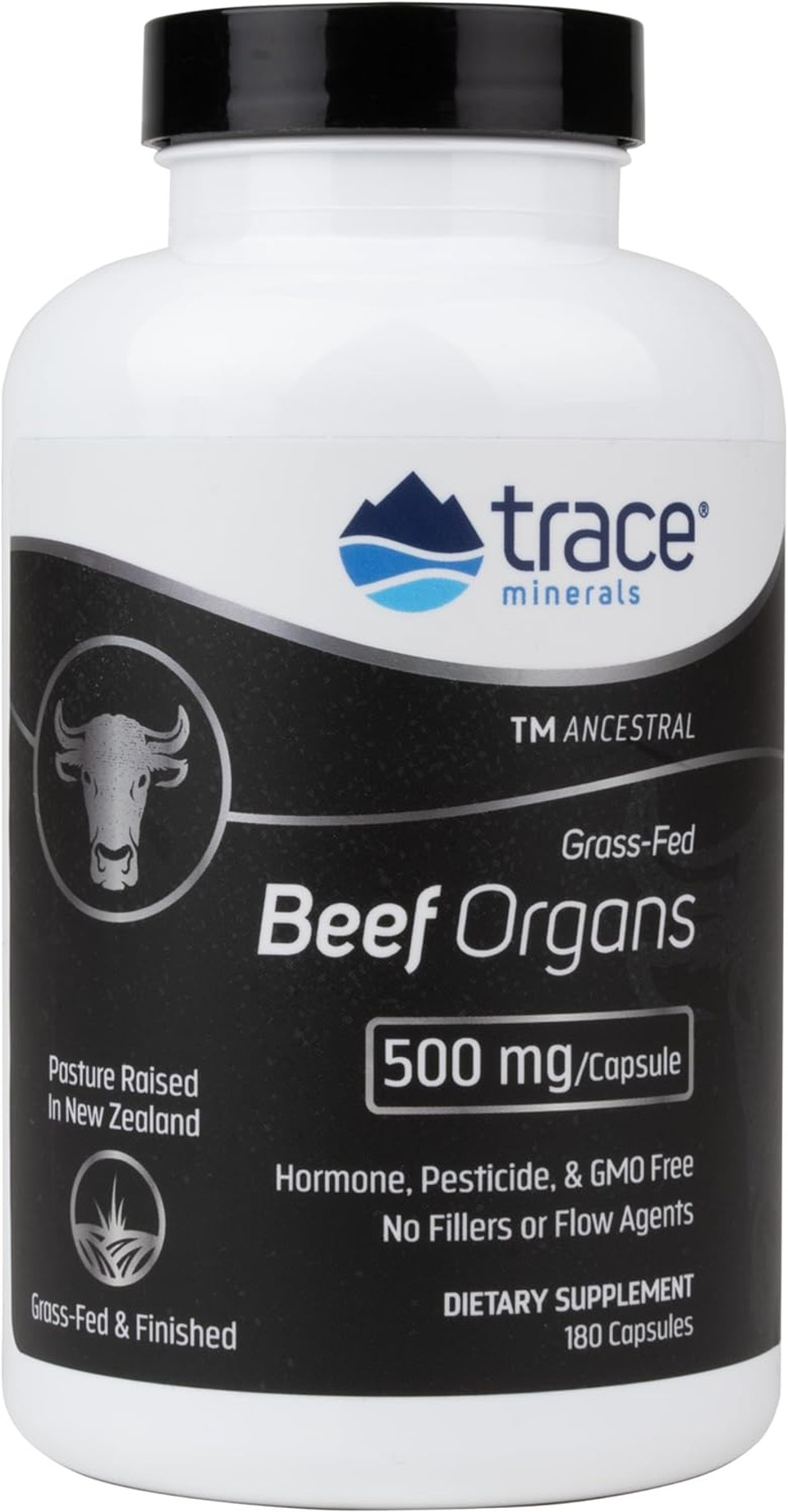 Trace Minerals Beef Organ, 600Mg - Bone & Energy Health Support Supplement - Nutritional Supplement Aids Healthy Organs - Healthy Hearth & Immunity Support With Minerals - 180 Capsules (30 Servings) Trace Minerals Beef Organ, 600Mg - Bone & Energy Health Support Supplement - Nutritional Supplement Aids Healthy Organs - Healthy Hearth & Immunity Support With Minerals - 180 Capsules (30 Servings)