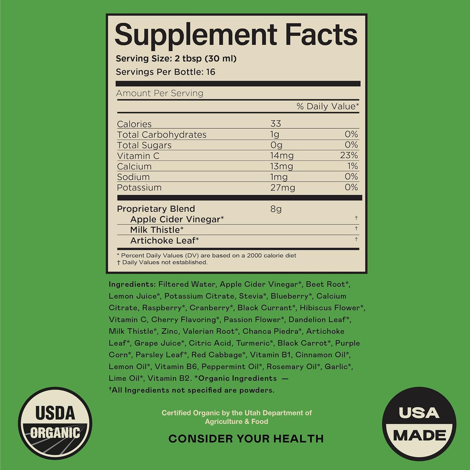 Liver Complete 8Oz Organic Liquid Concentrate - Liver Cleanse & Digestive Bitters Vinegar Supplement Liver Complete 8Oz Organic Liquid Concentrate - Liver Cleanse & Digestive Bitters Vinegar Supplement