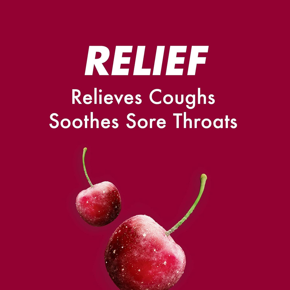 Halls Relief Cherry Cough Drops, 30 Drops