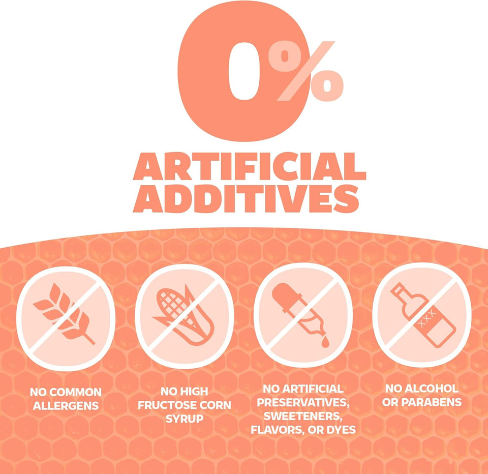 Genexa Kids Organic Honey Cough Syrup, Dye Free, 0% Artificial Additives, Children'S Cough Remedy For Kids 2-11, Soothing Natural Honey Flavor, Gluten Free, & Non-Gmo 4 Fl Oz