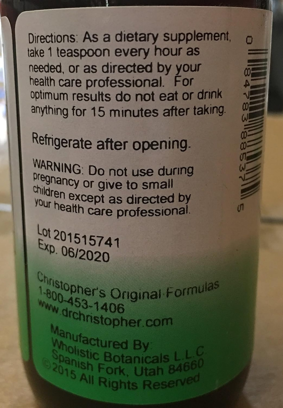 Christopher'S Original Formulas Herbal Throat Syrup - 4 Oz | Gentle, Herbal Support For Seasonal Wellness