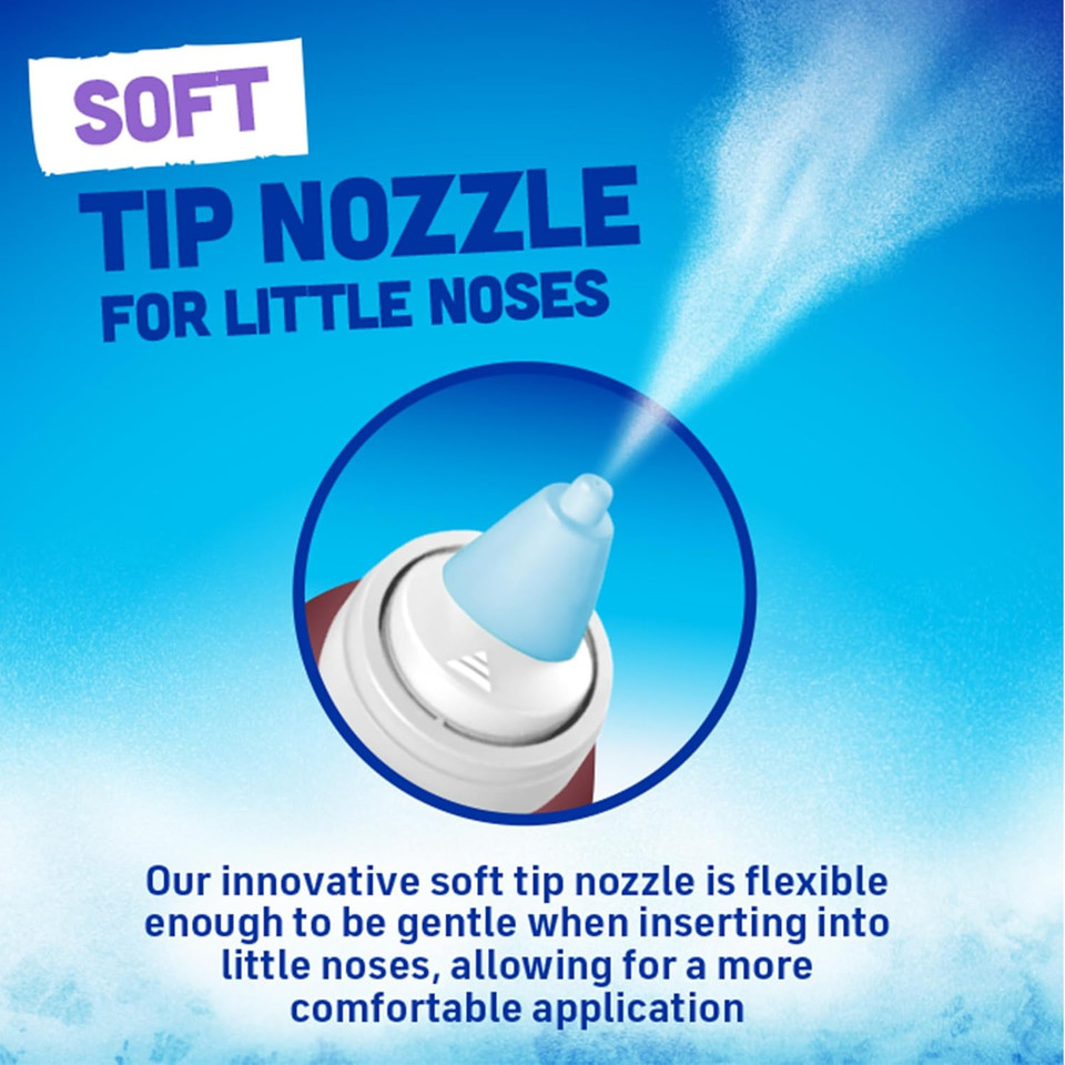 Afrin Moisturizing ChildrenS Saline Mist For Everyday Nasal Congestion And Dry Nose, Isotonic Seawater Saline Nasal Rinse With Gentle Mist Soft Tip Nozzle, Drug Free Sinus Rinse For Dry Nose, 5 Oz