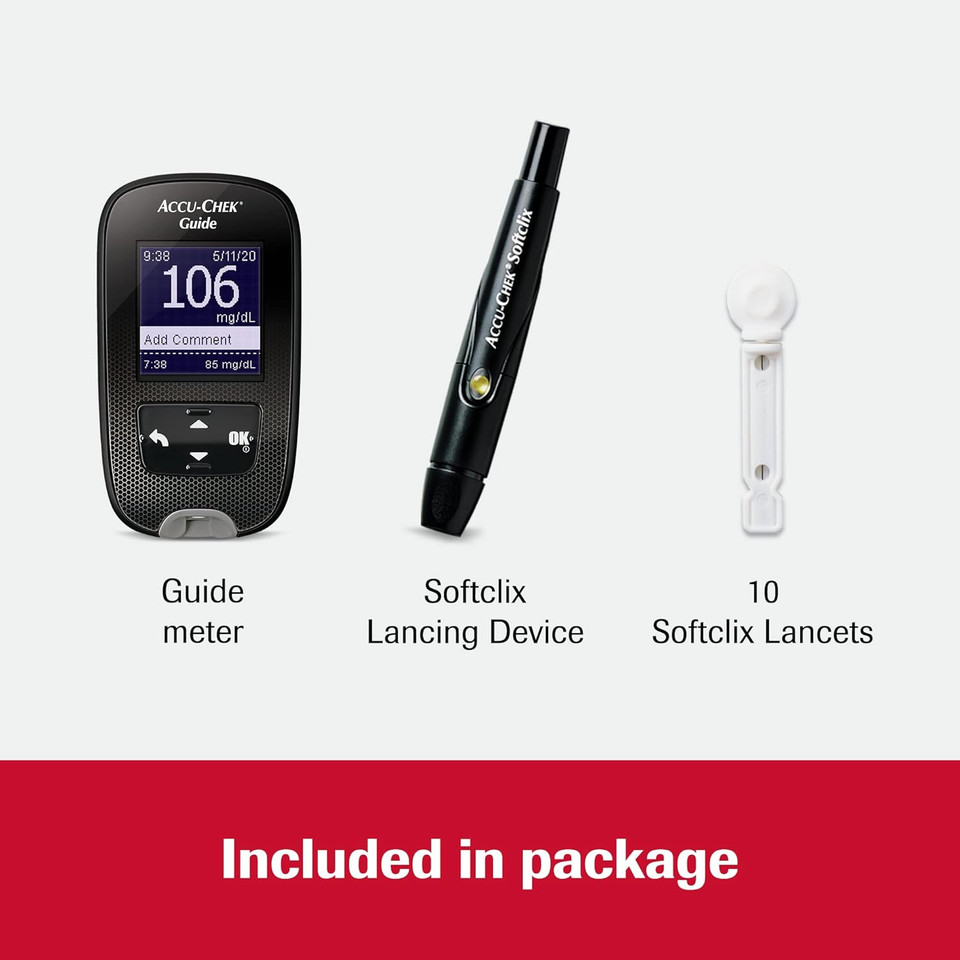 Accu-Chek Guide Diabetes Control Solution For Diabetic Blood Glucose Monitoring (Level 1 & 2 For Guide And Guide Me Test Meters)