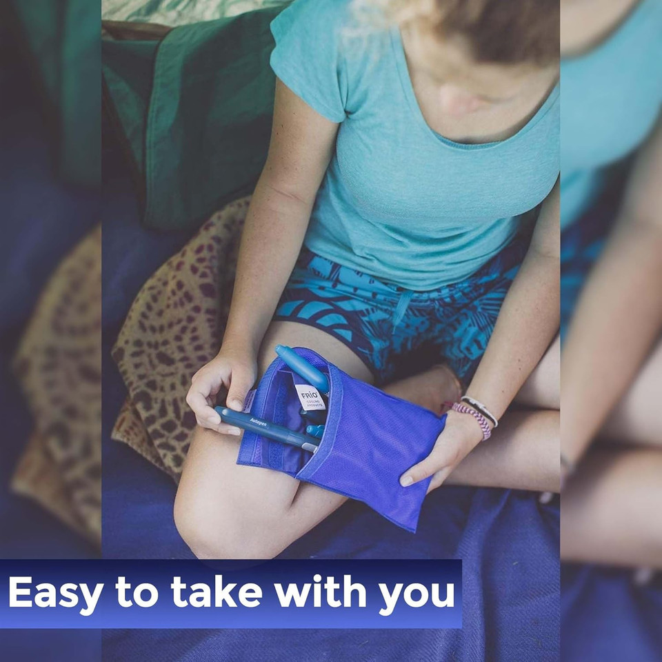 Frio Large Cooling Wallet - Insulin Cooler For 45+ Hours Of Stress Free On The Go Cooler Bag - No Ice, No Stress