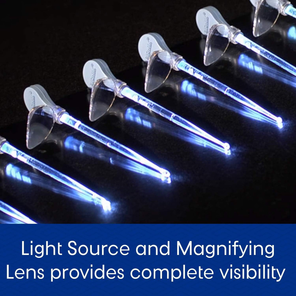 Bionix - Lighted Microloop Ear Curette Tool, Earwax Removal Tool, Helps Remove Wax Buildup, For Safe Earwax Removal, Convenient & Easy-To-Use, Ideal For Healthcare Providers, Single-Use (50 Count)