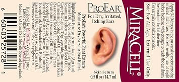 Miracell Proear, Ear Drops For Itchy Ears, Ear Wax Softener, Clogged Ears, Dry Ears, For Adults Babies. 0.5Oz