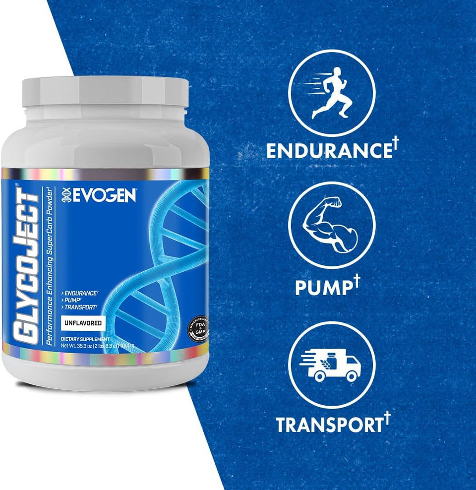 Evogen Glycoject - Super Carb Powder | Rapid Absorption For Preworkout | Carbohydrate Powder For Endurance | Post-Workout Or Pre Workout Powder For Men & Women | Watermelon | 37 Servings