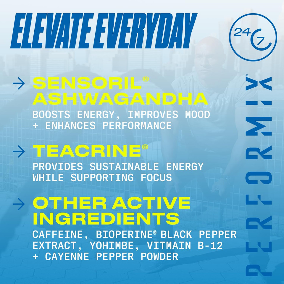 Performix - Sst Original - Pre Workout - 250 Mg Caffeine - Energy Supplements - No Crash - Fitness Goals - Nootropic - Timed-Release For All Day Focus, Mood & Energy Boost - Men & Women - 60 Capsules