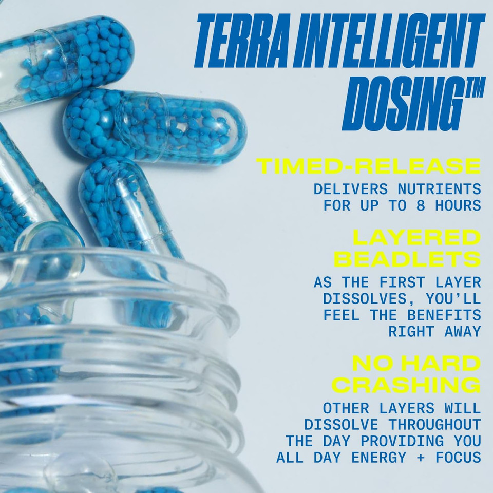 Performix - Sst Original - Pre Workout - 250 Mg Caffeine - Energy Supplements - No Crash - Fitness Goals - Nootropic - Timed-Release For All Day Focus, Mood & Energy Boost - Men & Women - 60 Capsules