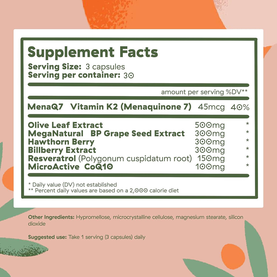 Nutrition Vitality Capsules, Rich In Magnesium And Coq10, 90 Capsules