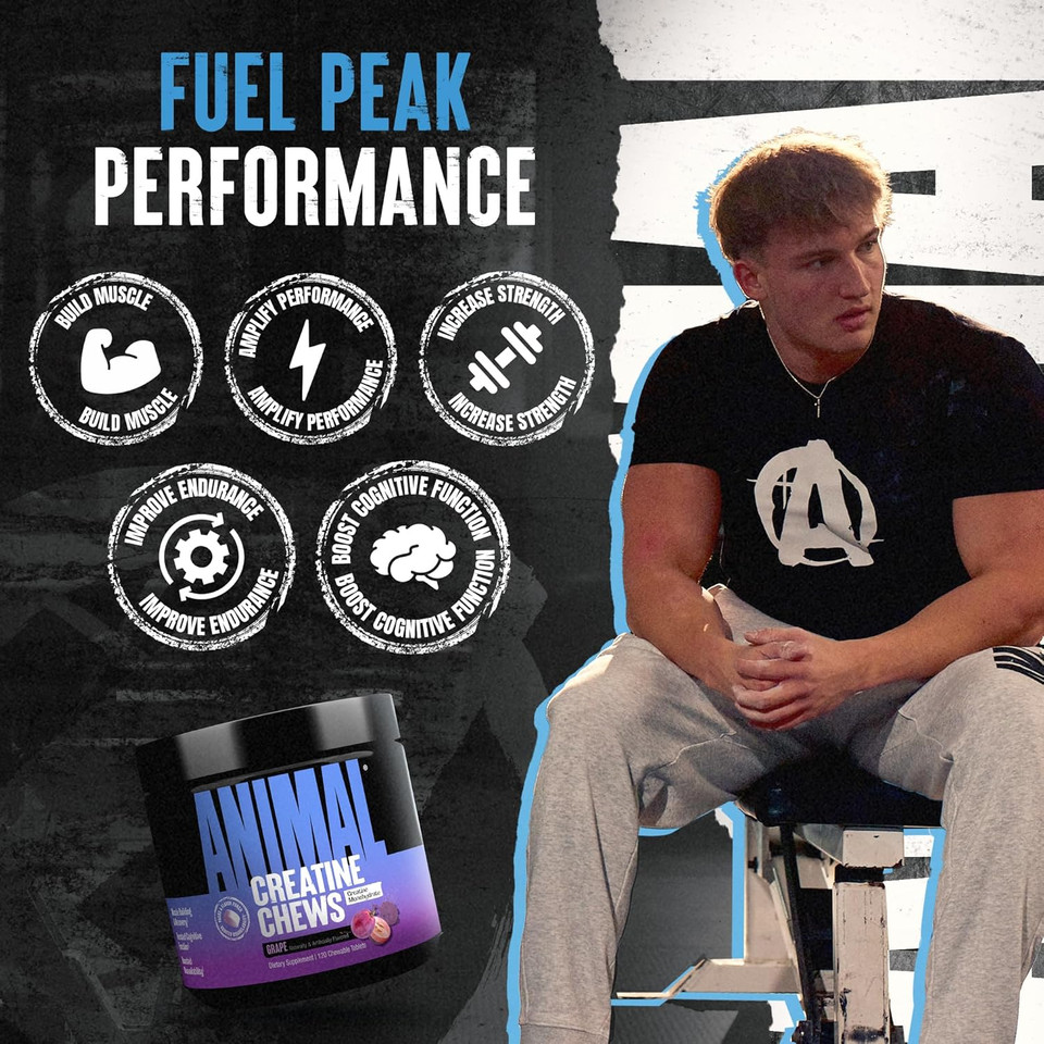 Animal Energy Chews, Fast Acting Energy With Caffeine, Nootropics And Sea Salt For Focus And Pre Workout - Convenient And Delicious Chews Format - Mango Animal Energy Chews, Fast Acting Energy With Caffeine, Nootropics And Sea Salt For Focus And Pre Workout - Convenient And Delicious Chews Format - Mango