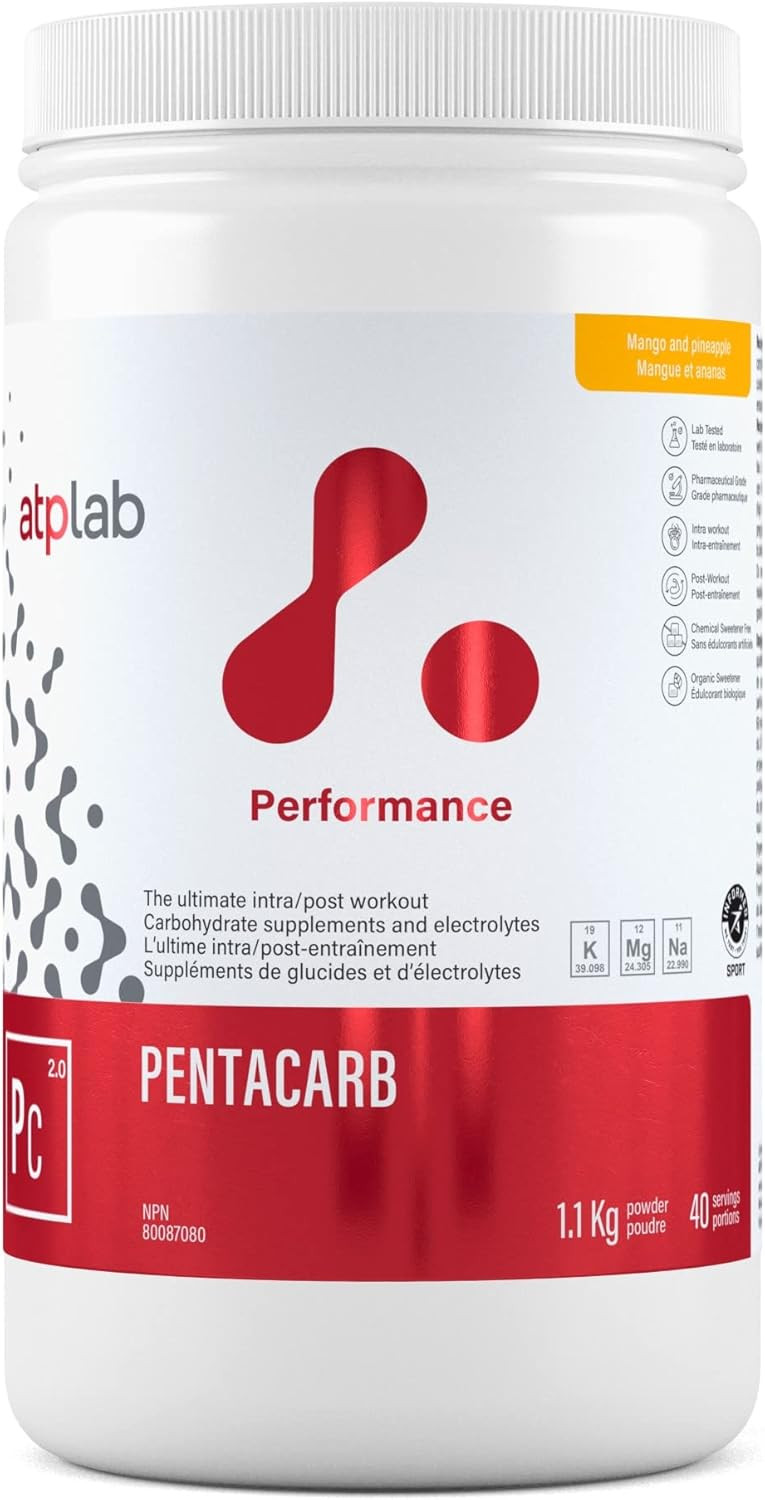 Atp Lab | Pentacarb 1,1Kg | Carbohydrate Supplements And Electrolytes (1.1Kg, Cherry And Raspberry)