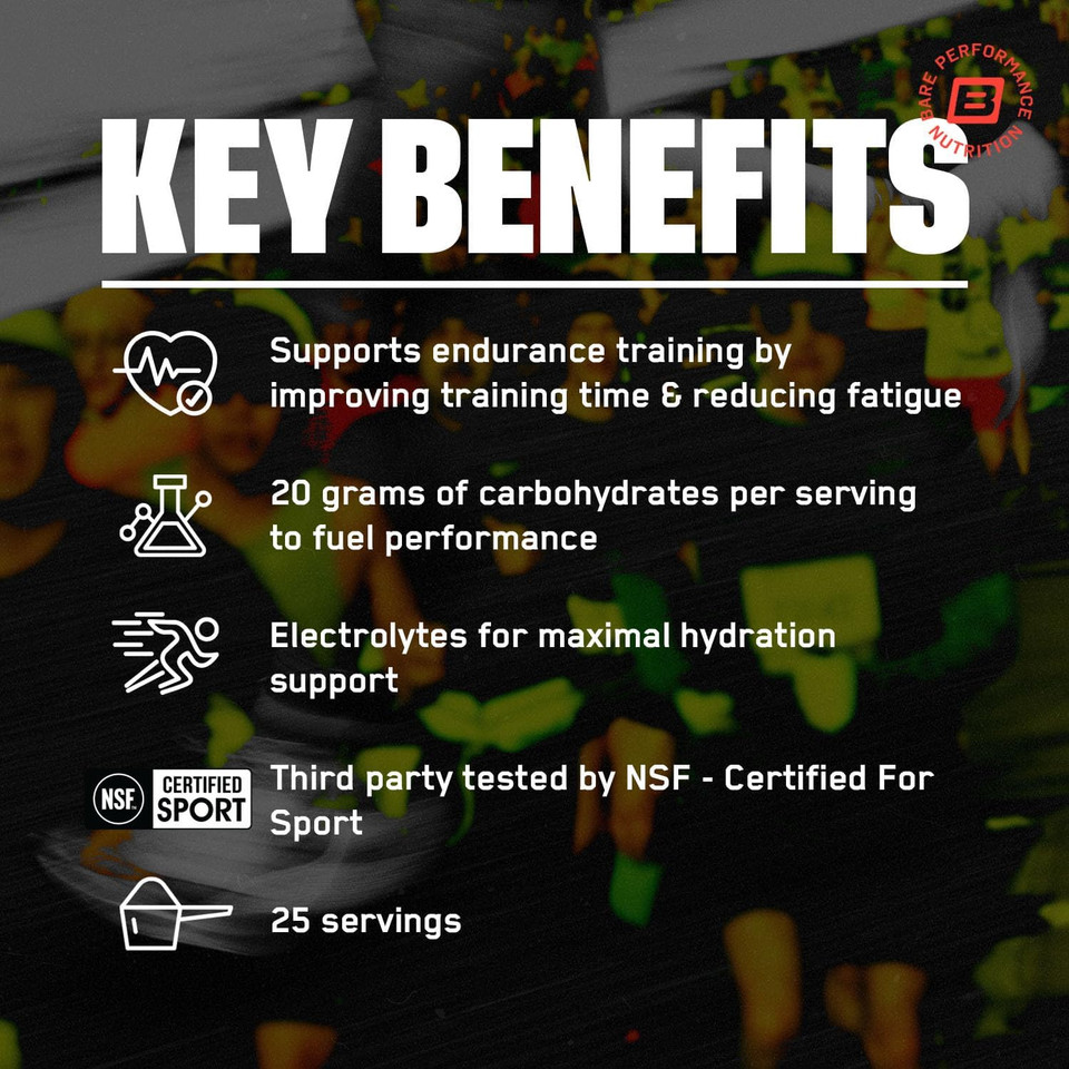 Bare Performance Nutrition, Bpn G.1.M Go One More Sport, Endurance Training Fuel, Superior Carbohydrate & Electrolytes Powder Formula, Reduce Fatigue, Orange, 25 Servings