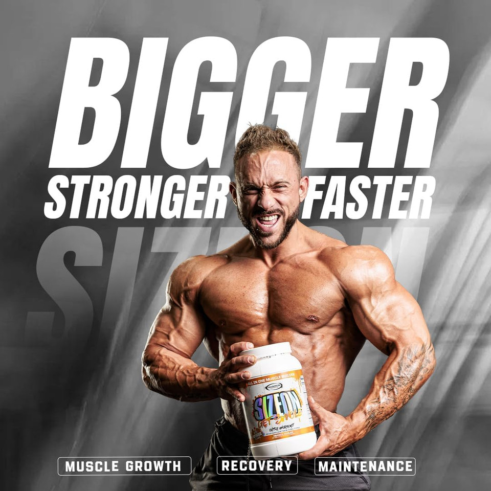 Gaspari Nutrition Sizeon, The Ultimate Hybrid Intra-Workout Amino Acid & Creatine Formula, Increased Muscle Volume & Muscle Recovery (3.59 Pounds, Lemon Ice)