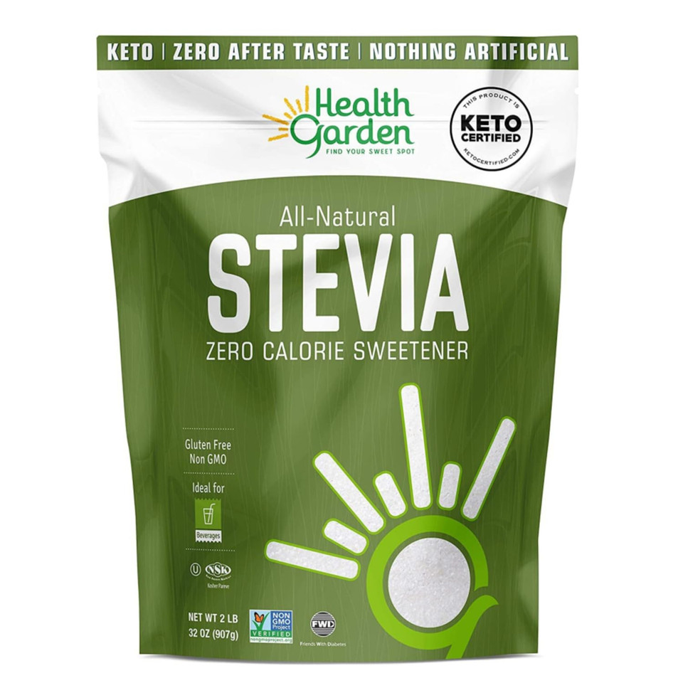 Health Garden Stevia Sweetener Powder - All Natural - Kosher - Gluten And Sugar Free - Keto Friendly (12 Oz)