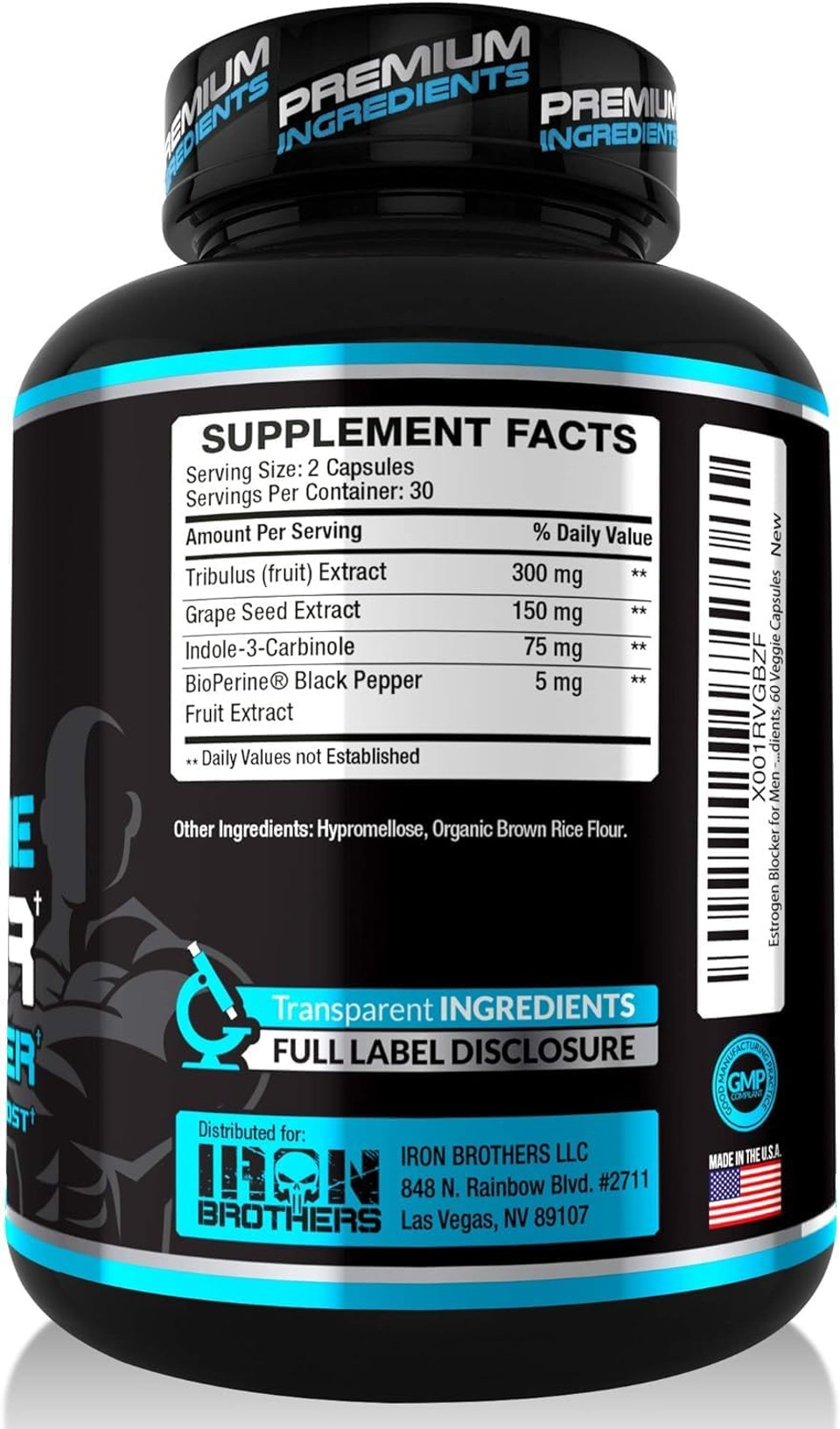 Test Booster For Men With Estrogen Blocker - Anti-Estrogen Dietary Supplement - Natural Aromatase Inhibitor - Increase Libido & Strength 60 Capsules - Muscle Growth - Weight Loss (2 Bottles) Test Booster For Men With Estrogen Blocker - Anti-Estrogen Dietary Supplement - Natural Aromatase Inhibitor - Increase Libido & Strength 60 Capsules - Muscle Growth - Weight Loss (2 Bottles)