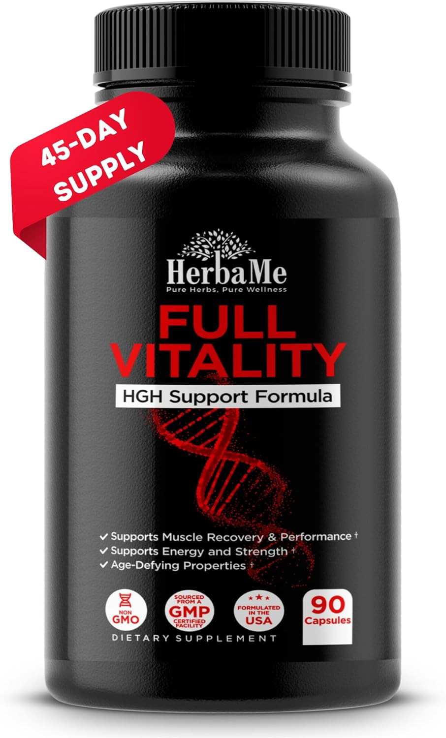 Hgh Supplements For Men And Women, 90 Capsules - Naturally Supports Human Growth Hormone, Muscle Building, Muscle Growth Formula, Post Workout Recovery Amino Acid Blend With Colostrum Pills