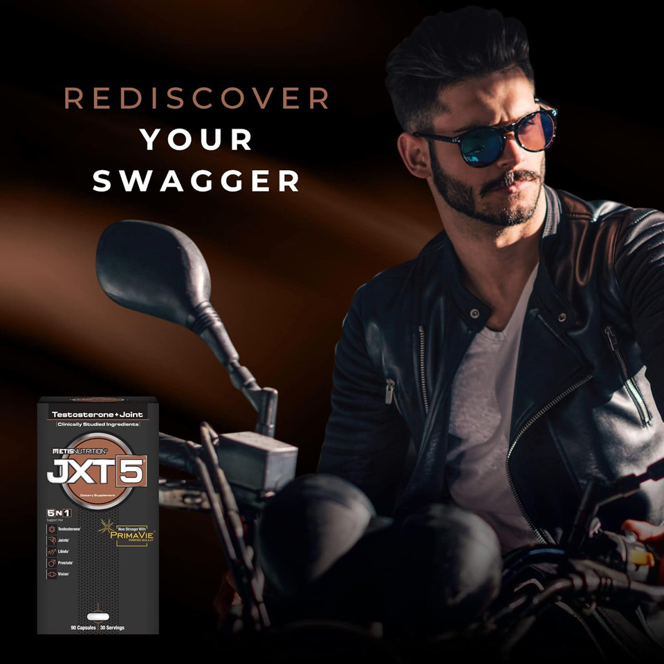 Jxt5 Joint Health - 5-In-1 Men'S Health Supplement To Libido, Prostate, And Vision - Test Boost, Joint Support, And Improve Energy (90 Capsules)