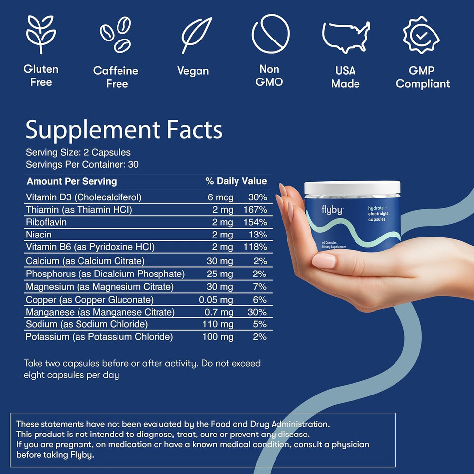 Flyby Electrolyte Powder - Strawberry Lemonade | Contains Potassium, Aquamin Calcium & Magnesium, Sea Salt Sodium, Full Spectrum 72 Trace Minerals | Electrolytes Recovery | Non-Gmo | Gluten-Free