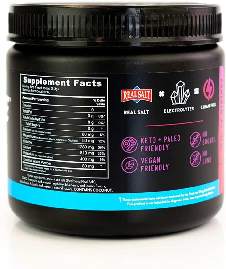 Redmond Re-Lyte Hydration Electrolyte Powder Mix (Strawberry Lemonade)