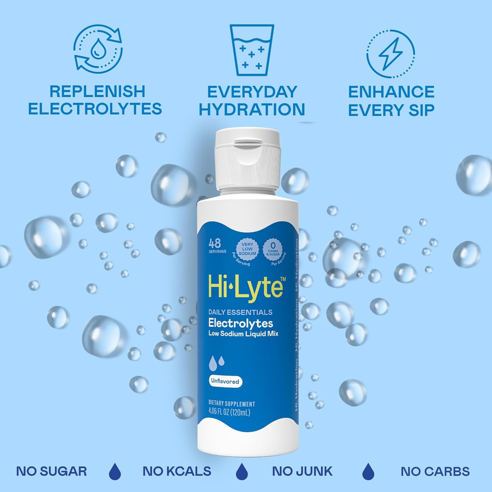 Hi-Lyte Electrolytes For Fasting, Immune Support And Rapid Hydration | 48 Servings | No Calories No Sugar | 20%+ More Potassium, Magnesium & Zinc