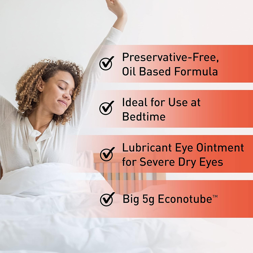 Ocusoft Retaine Pm Nighttime Ointment - Lubricant Eye Ointment For Overnight Dry Eye Comfort - Cools And Soothes Irritated Eyes - 5G Tube
