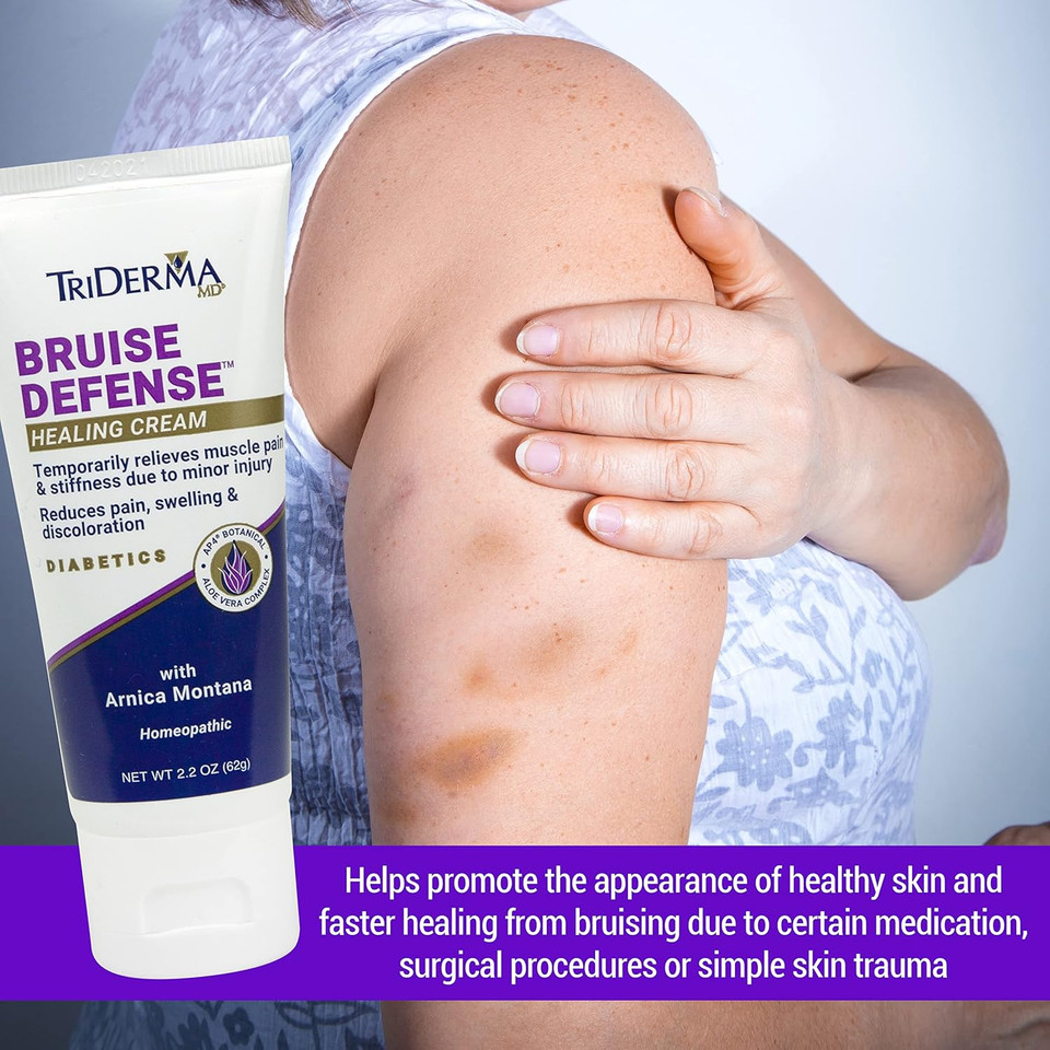 Triderma Diabetic Bruise Healing Cream - 2.2 Oz Tube