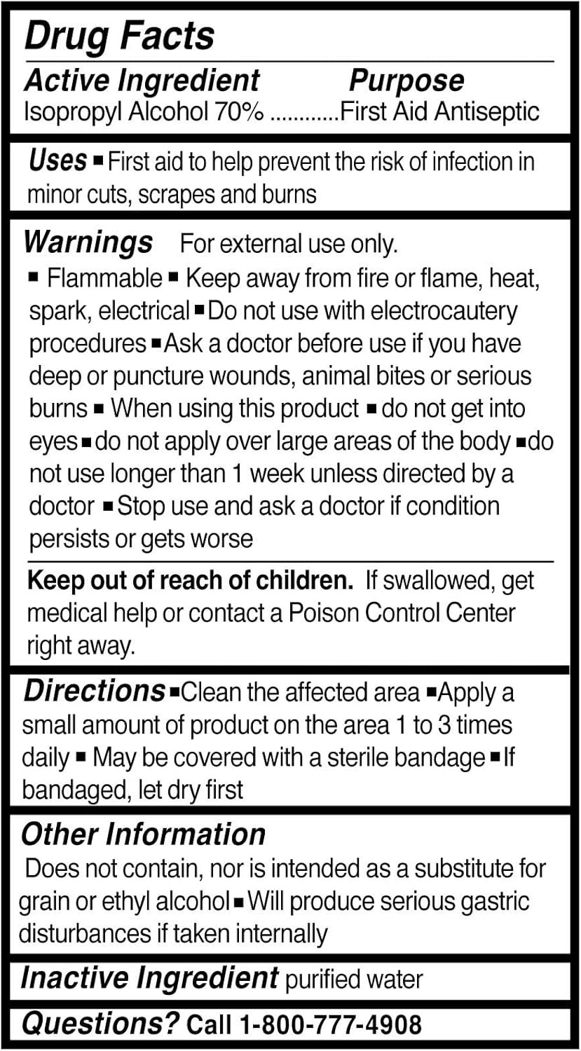 Mckesson Isopropyl Rubbing Alcohol 70% [2 Count] Usp First Aid Antiseptic, 32 Oz