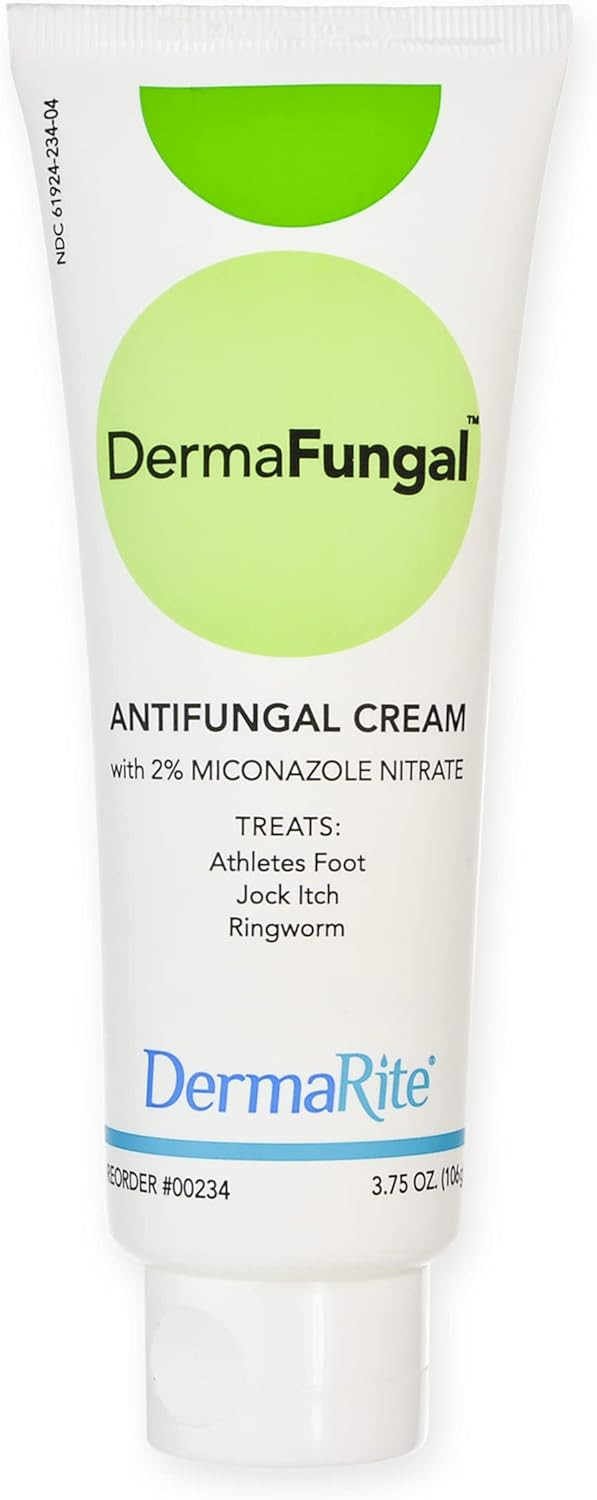 Dermafungal Antifungal Cream - Treats And Prevents Most AthleteS Foot, Jock Itch, And Ringworm - 2% Miconazole Nitrate  3.75 Oz Tube
