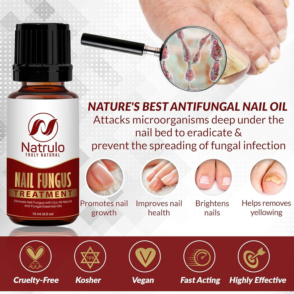 Nail & Toenail Repair - Natural Nail Balm With Tea Tree Oil - 100% Pure Liquid Homeopathic Fighter Remedy - Restores Clear Healthy Nails, Made In Usa