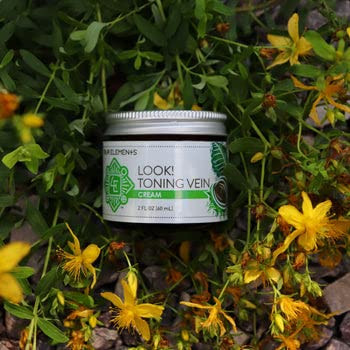 Look! Toning Vein Cream, Certified Organic Skincare With Horse Chestnut And Gotu Kola, 2 Oz