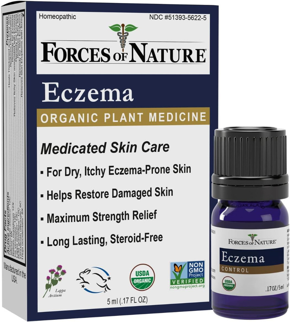 Forces Of Nature Eczema Control, Sensitive, Dry And Itchy Skin Relief, Steroid-Free Skin Care For Flare-Ups, Eczema Treatment For Adults, Organic Homeopathic Medicine, Fast-Acting, 0.17 Fl Oz Forces Of Nature Eczema Control, Sensitive, Dry And Itchy Skin Relief, Steroid-Free Skin Care For Flare-Ups, Eczema Treatment For Adults, Organic Homeopathic Medicine, Fast-Acting, 0.17 Fl Oz