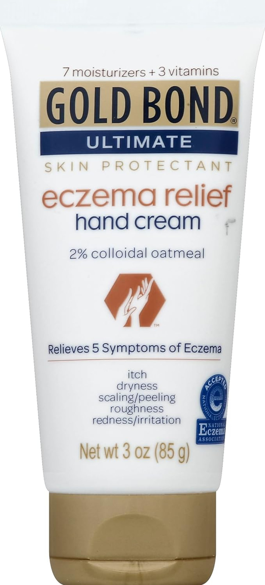 Gold Bond Medicated Eczema Relief Hand Cream, 3 Oz., Skin Protectant Cream With 2% Colloidal Oatmeal Gold Bond Medicated Eczema Relief Hand Cream, 3 Oz., Skin Protectant Cream With 2% Colloidal Oatmeal