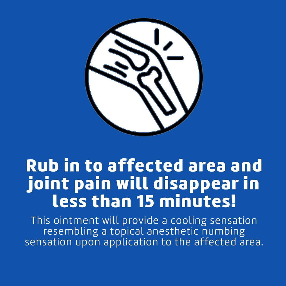 De La Cruz Cream - Maximum Strength Muscle And Joint Camphor Ointment To Reduce Pain 11% 2.5 Oz (70.9 G)
