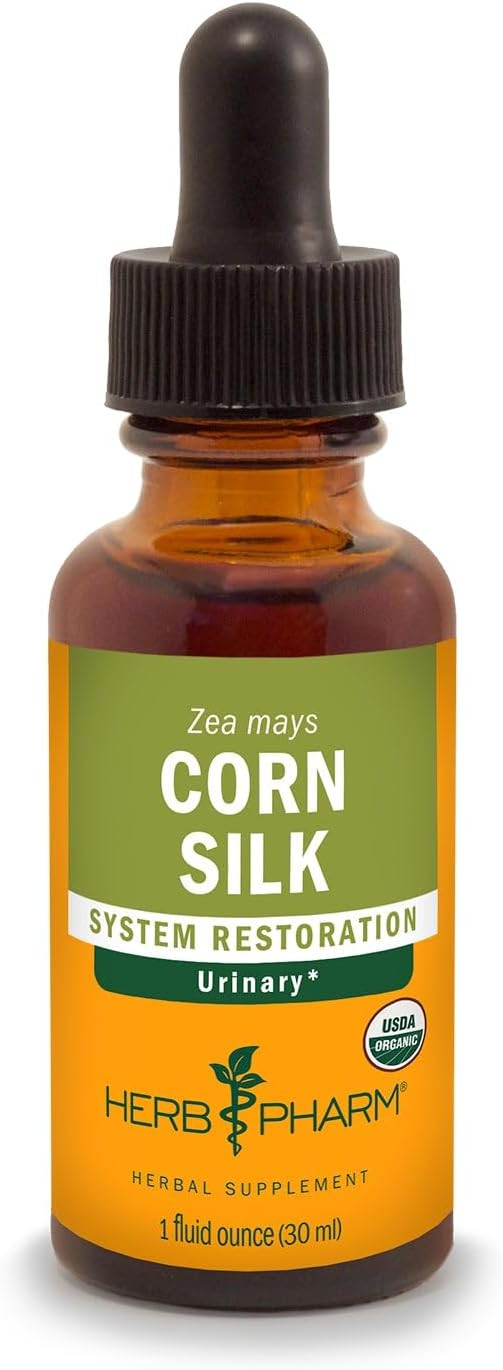 Herb Pharm Certified Organic Corn Silk Liquid Extract For Urinary System Support - 4 Ounce