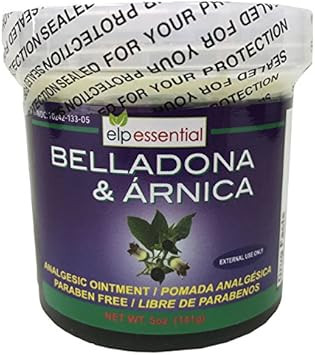 Belladona And Arnica Analgesic Ointment 5 Oz (141G) Paraben Free