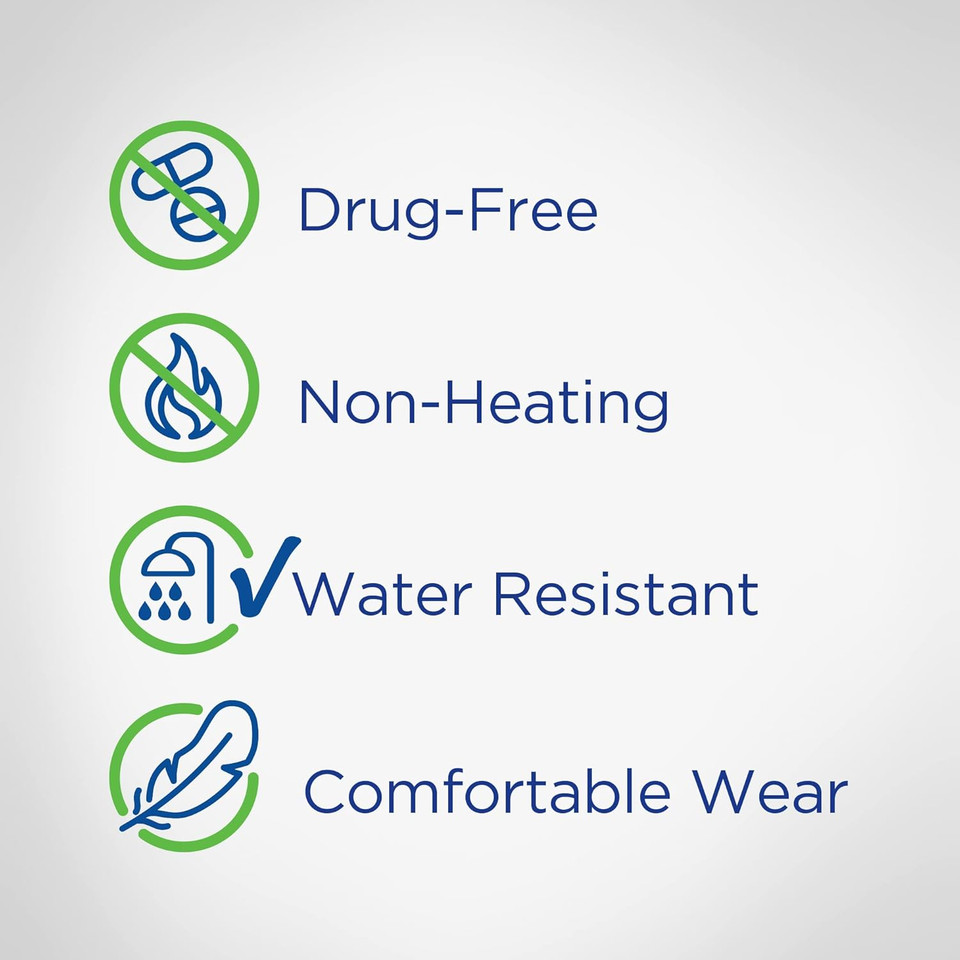 Jointflex Fit Therapy Far Infrared Universal Patch, Supports Continuous Active Mobility For Muscles & Joints, Up To 5 Days/Patch, Water Resistant, Non-Heating, Drug-Free, 9-Ct, 3 Rectangular/6 Round