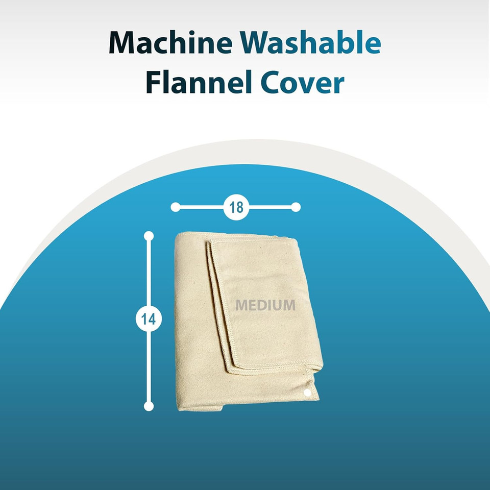 Medical Grade Heating Pad With Automatic Moist Heat By Thermotech, High Heat Heating Pad For Back Pain And Cramps - Medium Digital - 18" By 14"