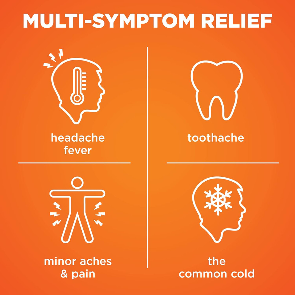 Amazon Basic Care Children'S Ibuprofen Chewable Tablets, Pain Reliever And Fever Reducer, Orange Flavor, Ages 2-11, Lasts Up To 8 Hours, 100 Mg, 24 Count