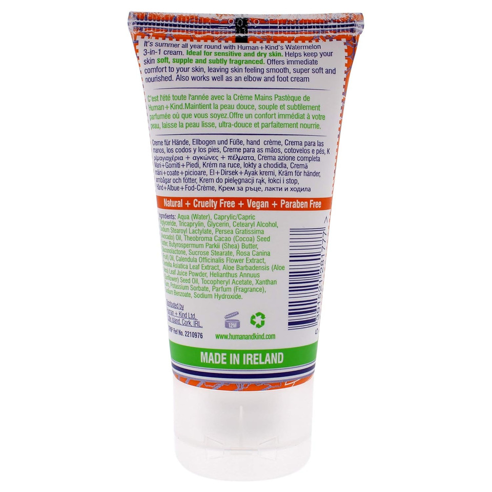 Human+Kind Hand-Elbow-Feet Cream - Watermelon Unisex 1.7 oz - Pack of 2