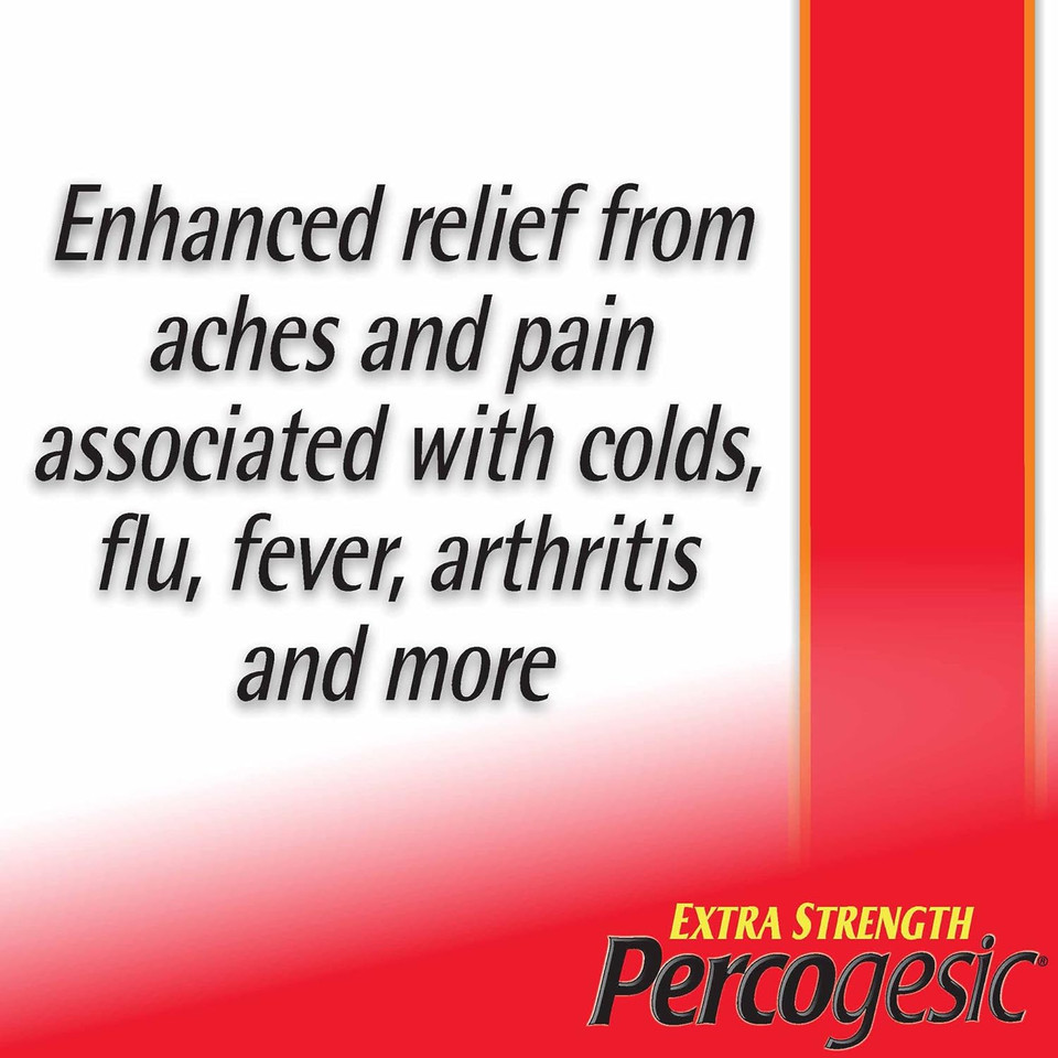 Percogesic Extra Strength Pain Relief, Aspirin Free Fast Acting Relief, Acetaminophen And Diphenhydramine, 60 Tablets