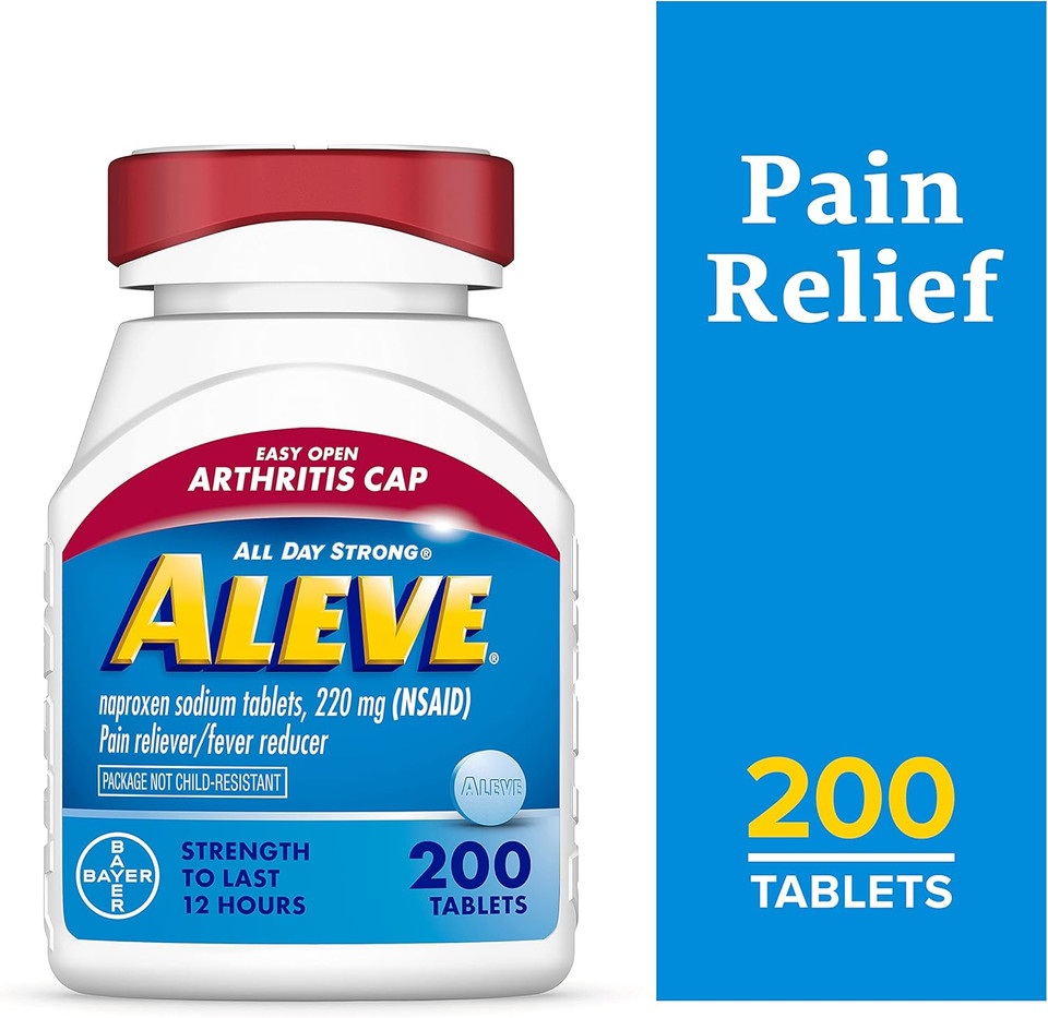 Aleve Easy Open Arthritis Cap Tablets, Naproxen Sodium For Pain Relief - 200 Count Aleve Easy Open Arthritis Cap Tablets, Naproxen Sodium For Pain Relief - 200 Count