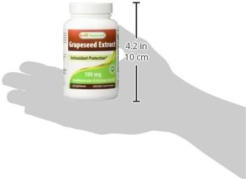 Best Naturals Grapeseed Extract 100 Mg Capsule, 120 Count